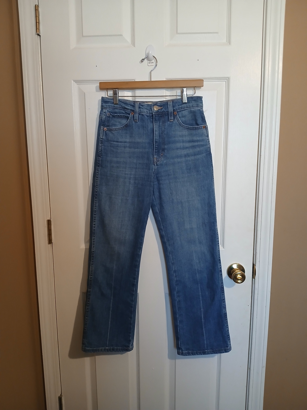 Emerson Fry Twin Doves Denim Treasure Straight Ankle High Rise Blue Jeans 26
